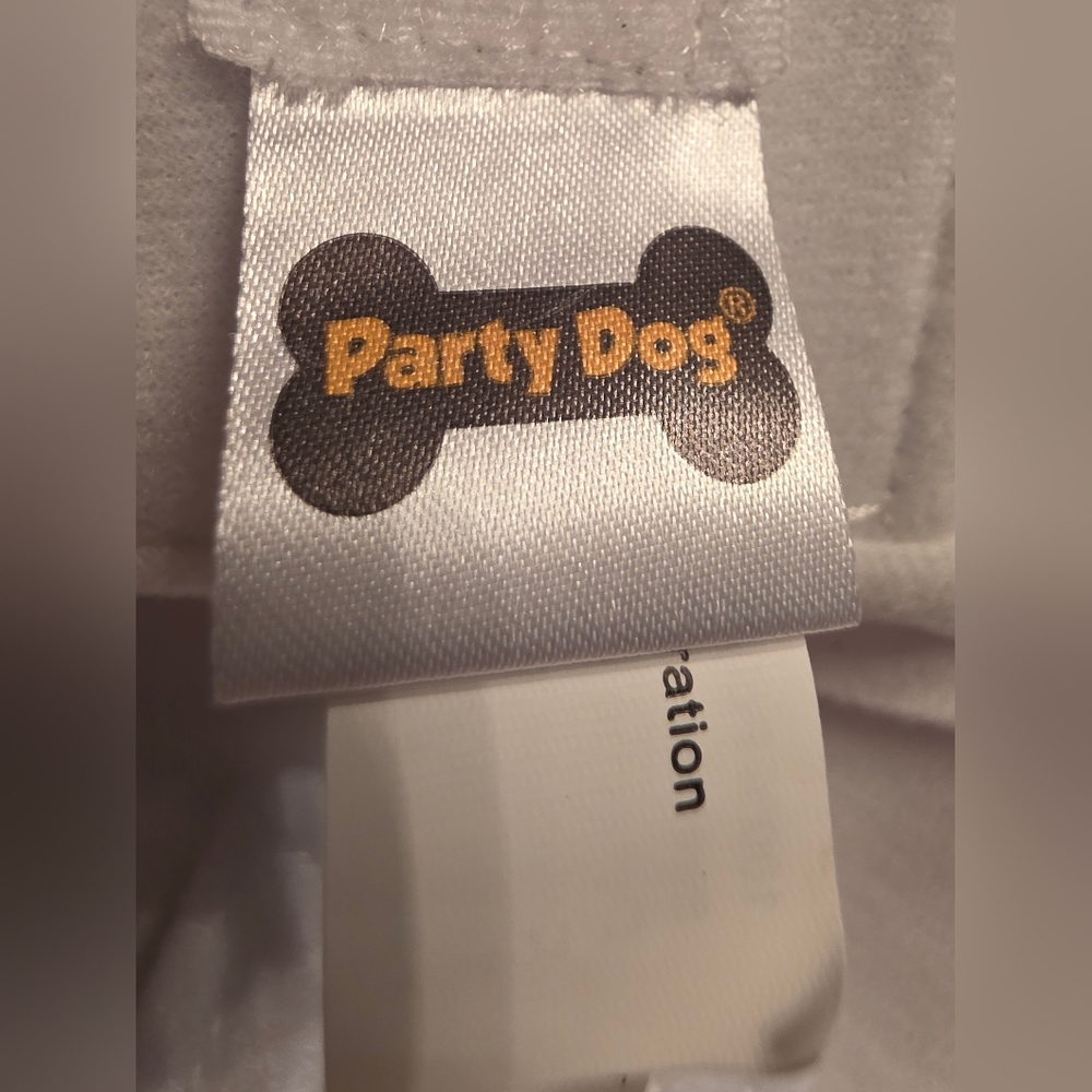 Party Dog Popcorn Costume for Dogs - Red and White - Picture 4 of 5